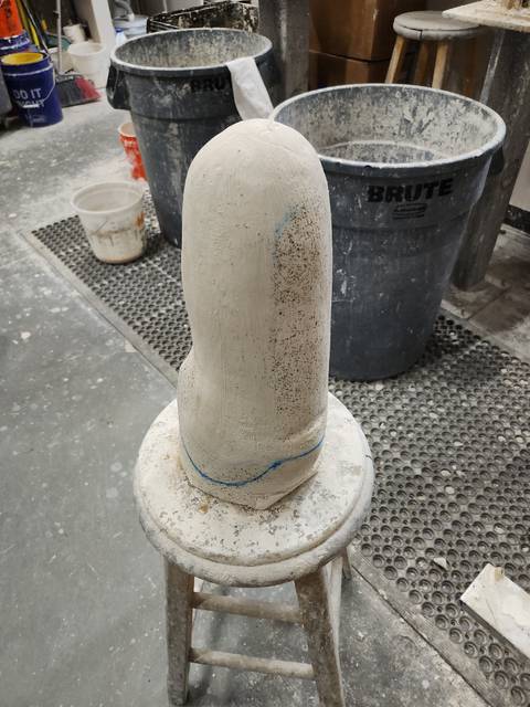 Plaster positive model